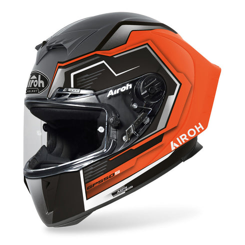 CASCO AIROH HELMET GP550 S RUSH ORANGE F
